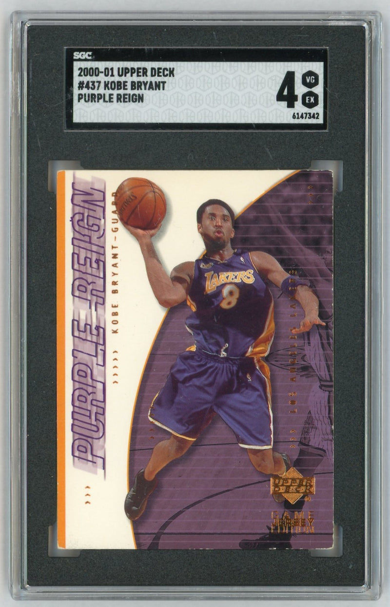 2000-01 Upper Deck #437 Kobe Bryant Purple Reign SGC 4