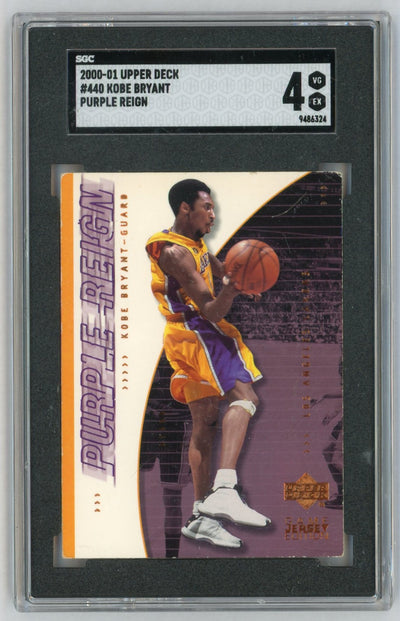 2000-01 Upper Deck #440 Kobe Bryant Purple Reign SGC 4
