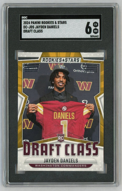 2024 Rookies & Stars #DC-JDS Jayden Daniels Draft Class Rookie RC SGC 6
