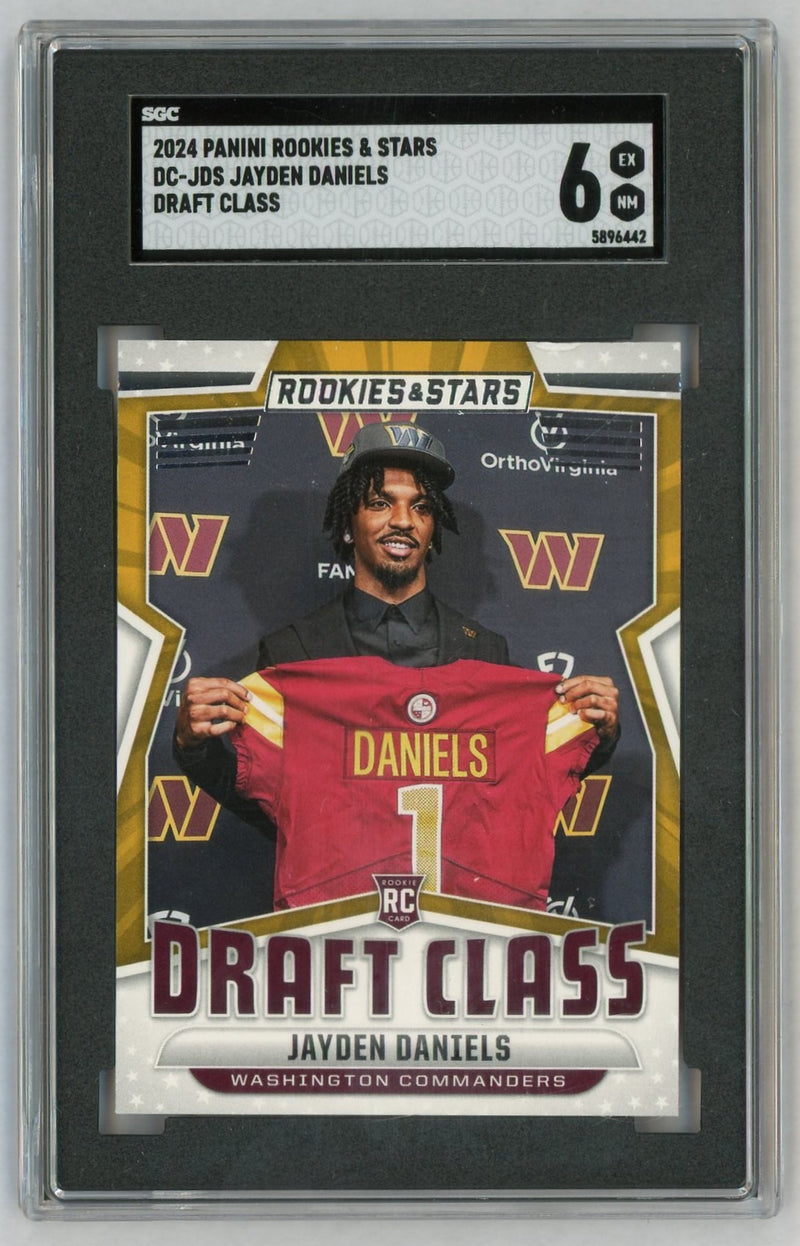 2024 Rookies & Stars #DC-JDS Jayden Daniels Draft Class Rookie RC SGC 6