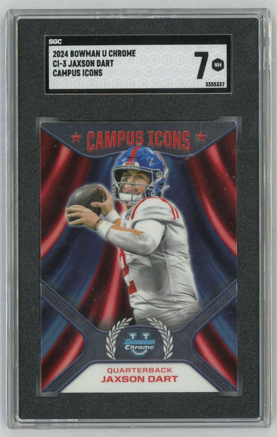 2024 Bowman U Chrome #CI-3 Jaxson Dart Campus Icons SGC 7