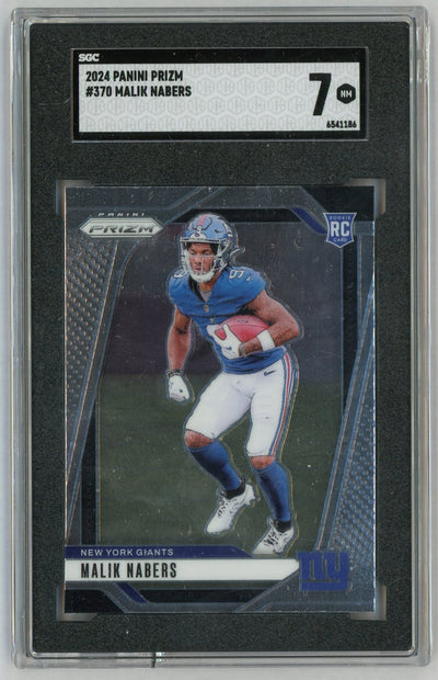 2024 Prizm #370 Malik Nabers Rookie RC SGC 7