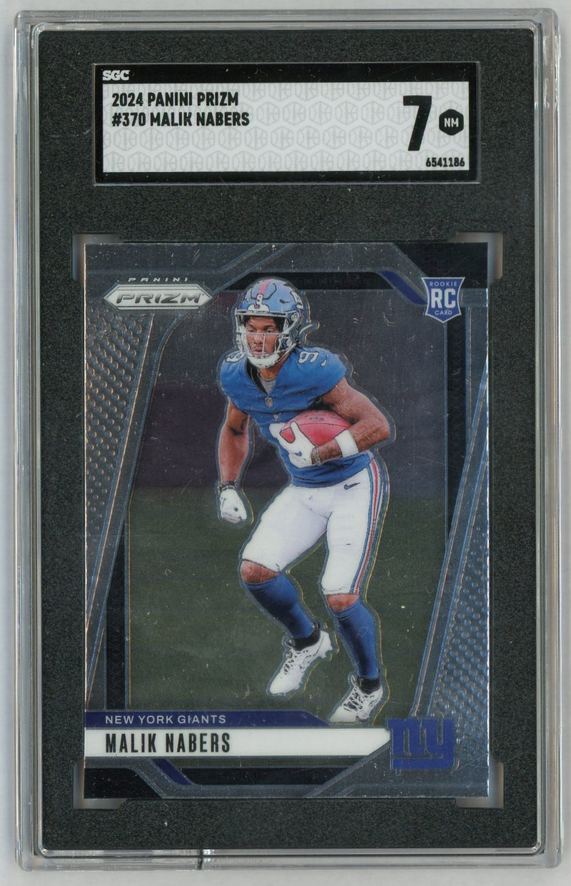 2024 Prizm #370 Malik Nabers Rookie RC SGC 7