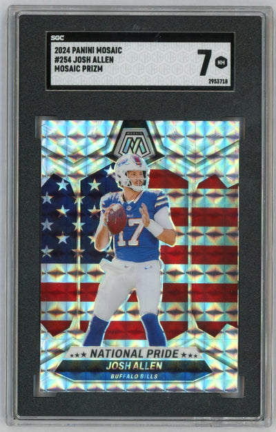 2024 Mosaic #254 Josh Allen National Pride Mosaic Prizm SGC 7