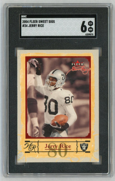 2004 Fleer Sweet Sigs #34 Jerry Rice SGC 6