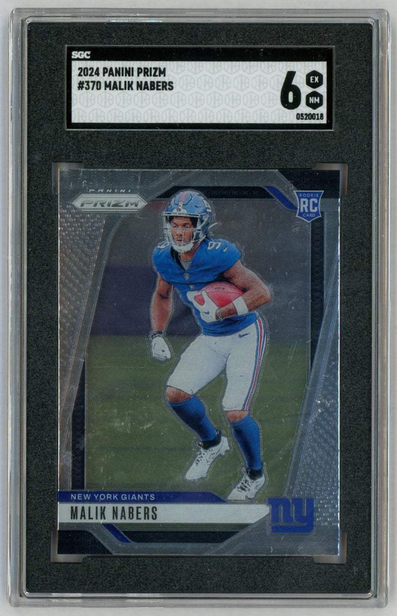 2024 Prizm #370 Malik Nabers Rookie RC SGC 6