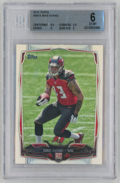 2014 Topps #387 Mike Evans Rookie RC BGS 6