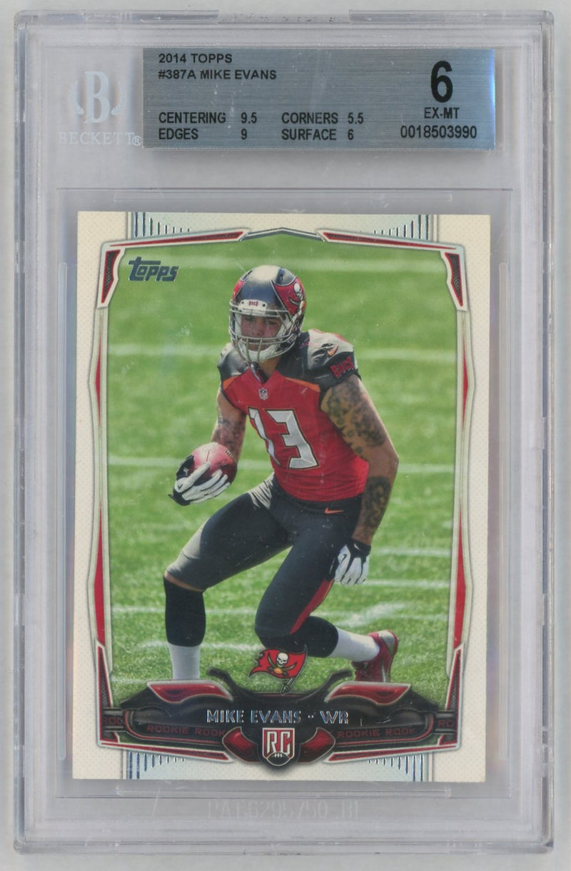 2014 Topps #387 Mike Evans Rookie RC BGS 6