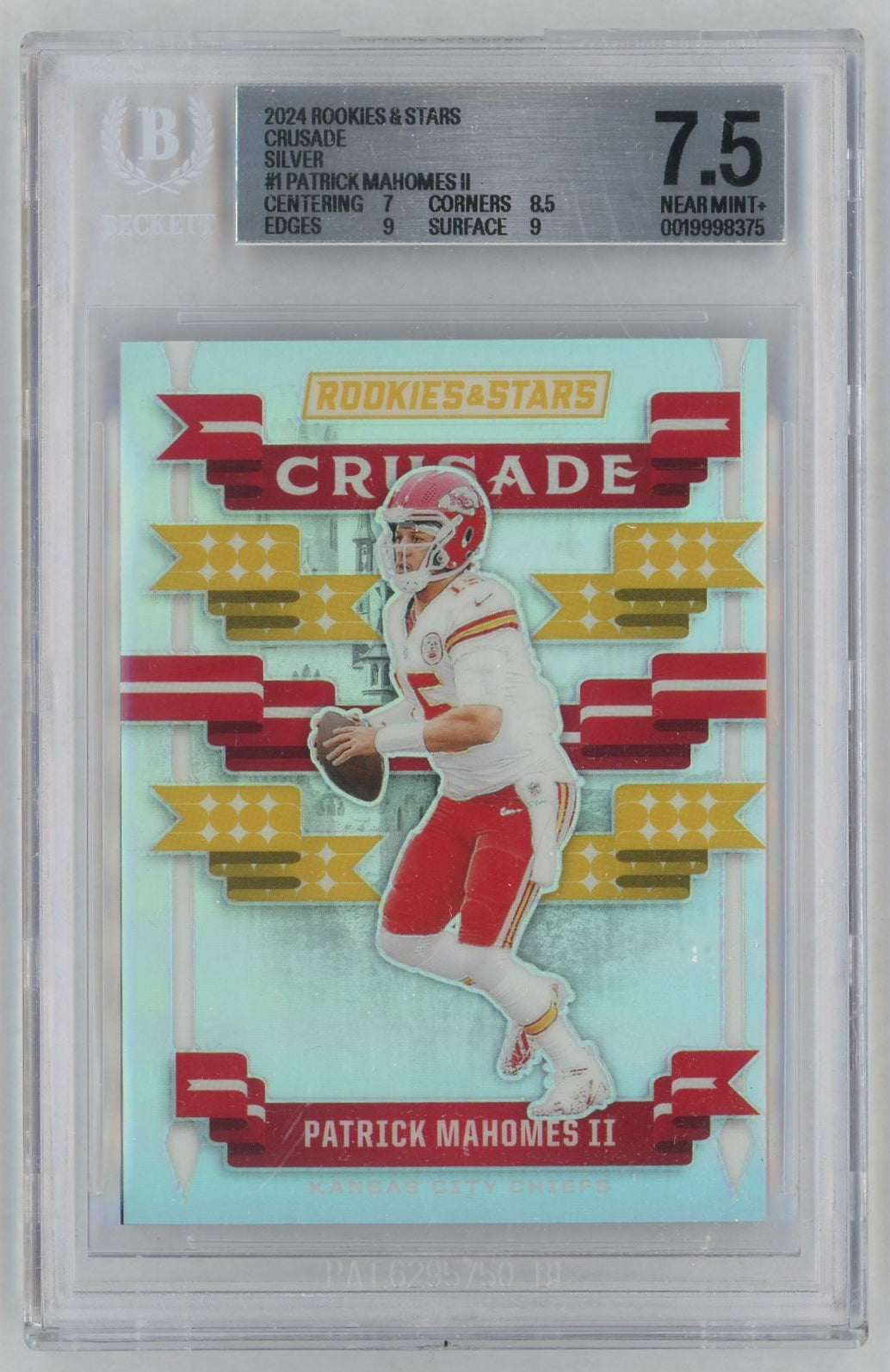2024 and Stars Crusade Silver Patrick Mahomes II #1 BGS 7.5