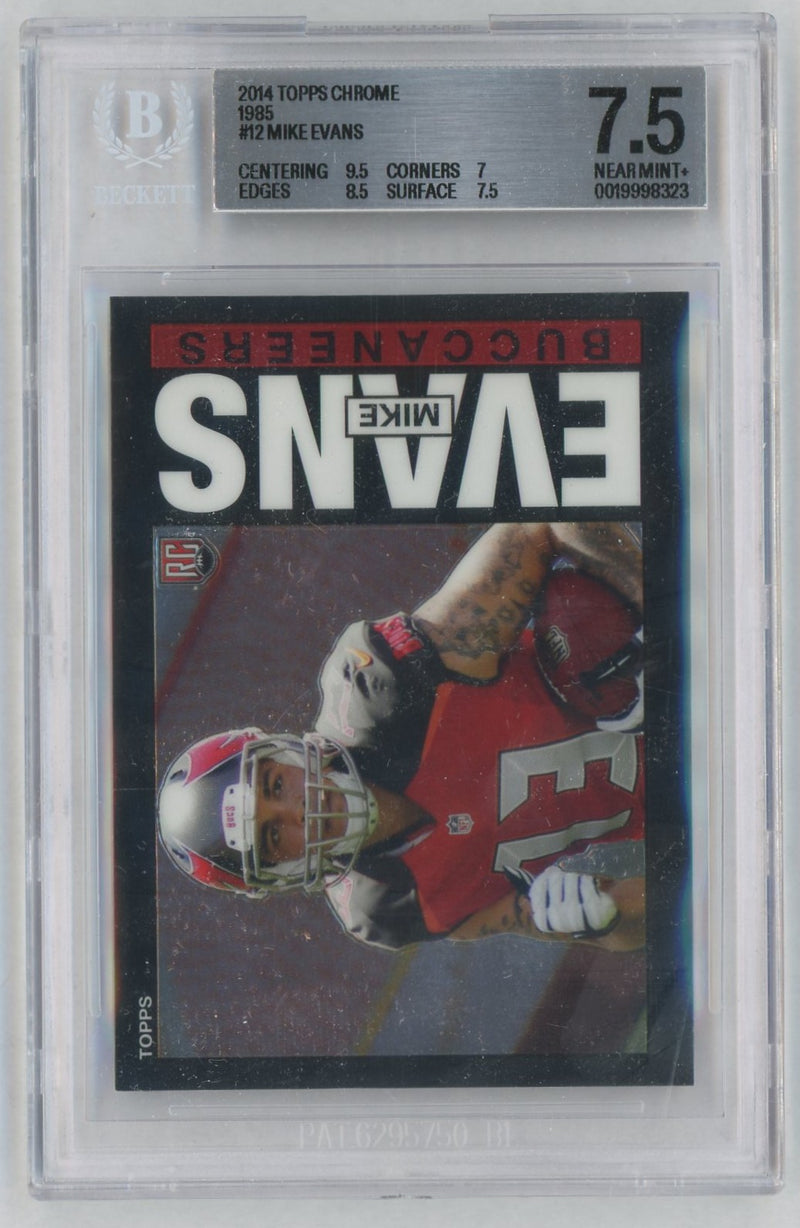 2014 Topps Chrome #12 Mike Evans 1985 Rookie RC BGS 7.5
