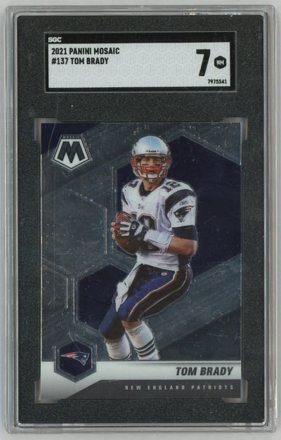 2021 Mosaic #137 Tom Brady SGC 7