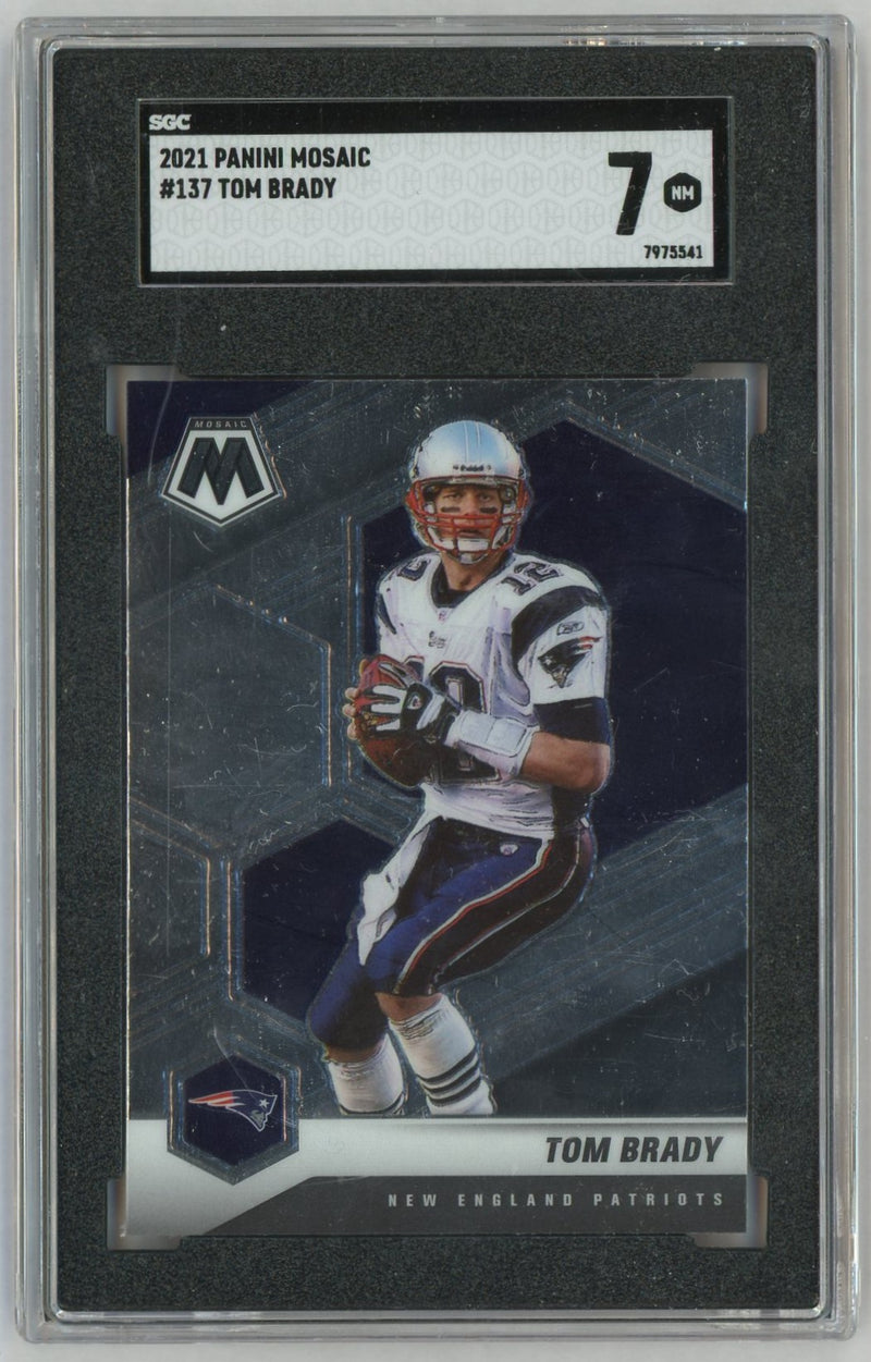 2021 Mosaic #137 Tom Brady SGC 7