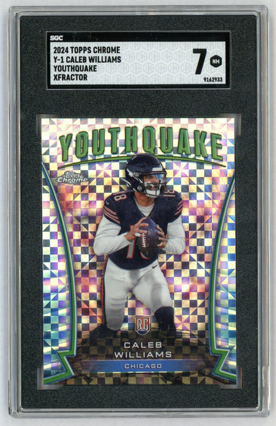 2024 Topps Chrome #Y-1 Caleb Williams Youthquake XFractor Rookie RC SGC 7