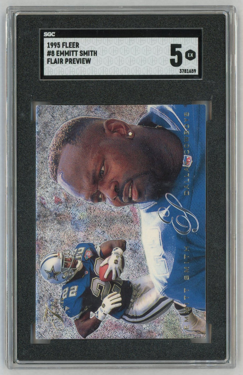 1995 Flair Preview #8 Emmitt Smith SGC 5