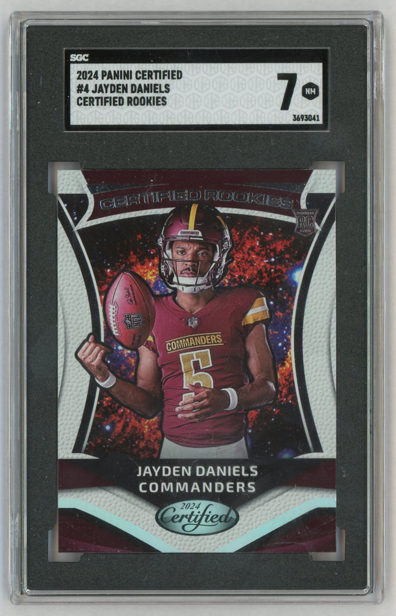 2024 Certified #4 Jayden Daniels Rookies RC SGC 7