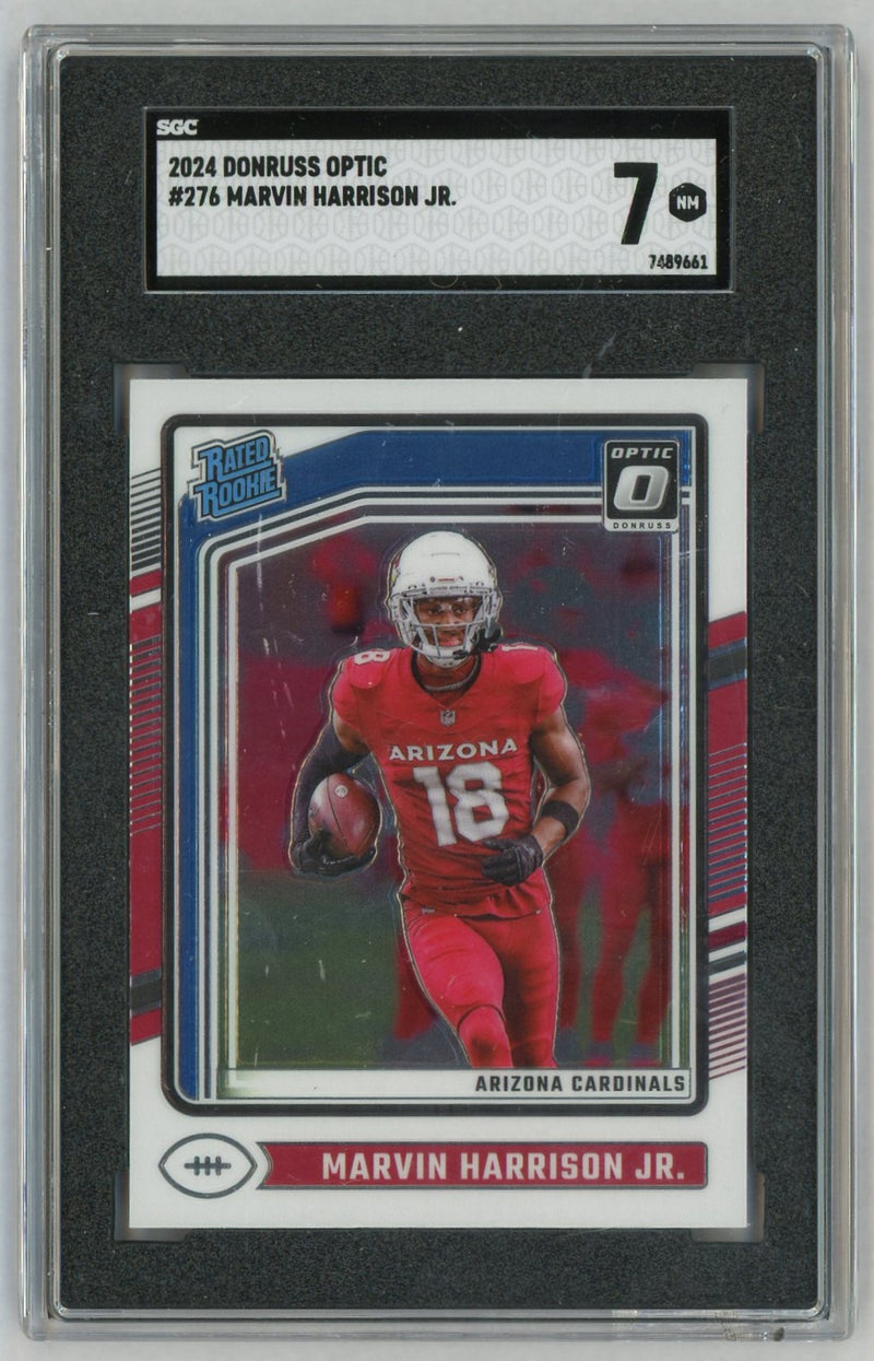 2024 Donruss Optic Marvin Harrison Jr. Rated Rookie RC #276 SGC 7