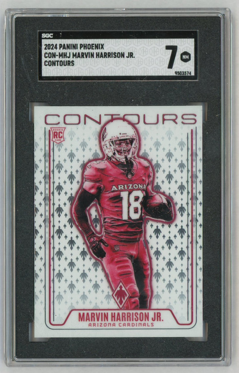 2024 Phoenix #CON-MHJ Marvin Harrison Jr. Contours Rookie RC SGC 7
