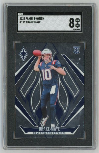 2024 Phoenix #179 Drake Maye Rookie RC SGC 8