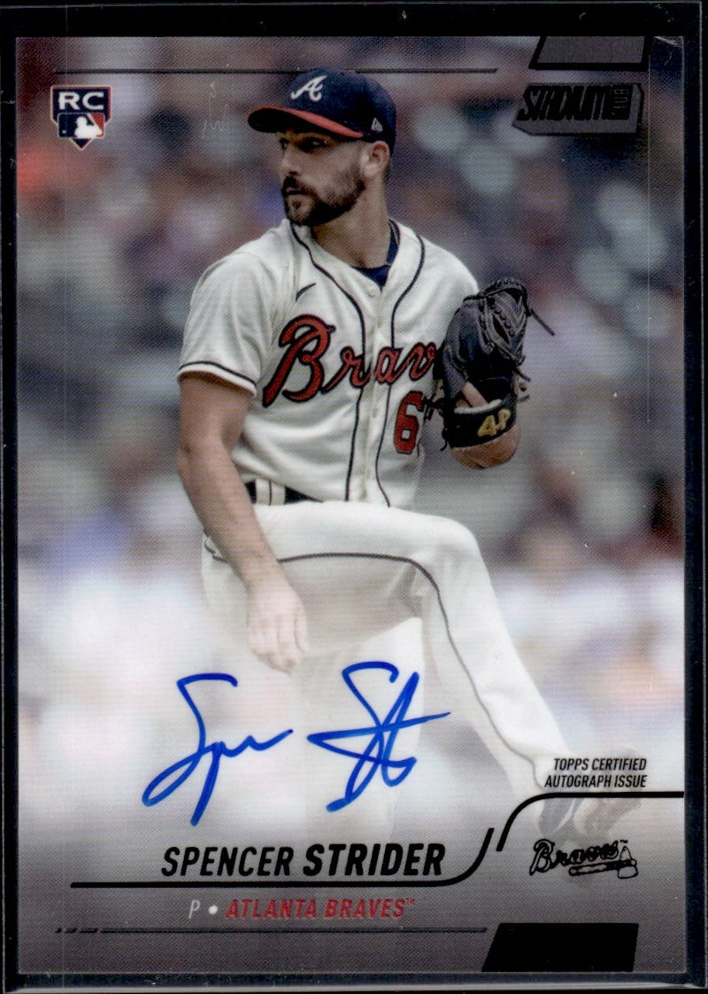 2022 Topps Stadium Club #SCBA-SST Spencer Strider Rookie /25 Auto