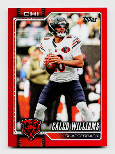 2026 Topps Flagship #35 Caleb Williams True Red Refractor SSP /5