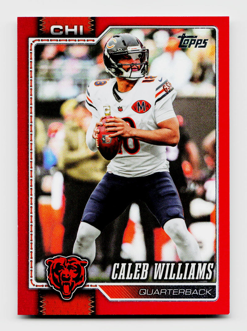 2026 Topps Flagship #35 Caleb Williams True Red Refractor SSP /5
