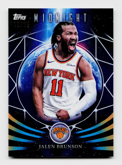 2025 Topps Midnight #MF-15 Jalen Brunson Moonfall Moonrise SSP /25