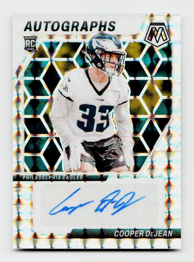 2024 Mosaic #AM-CDN Cooper DeJean Rookie RC Mosaic Prizm Auto