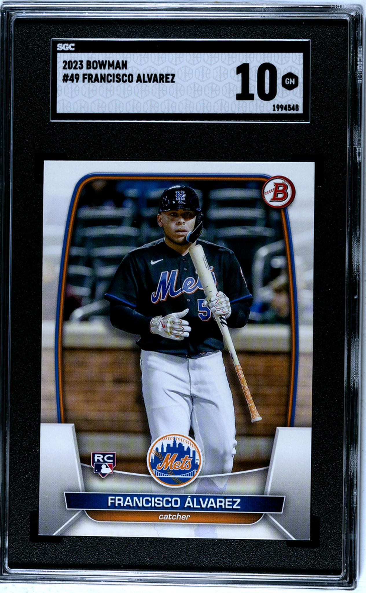 2023 Bowman #49 Francisco Alvarez SGC 10