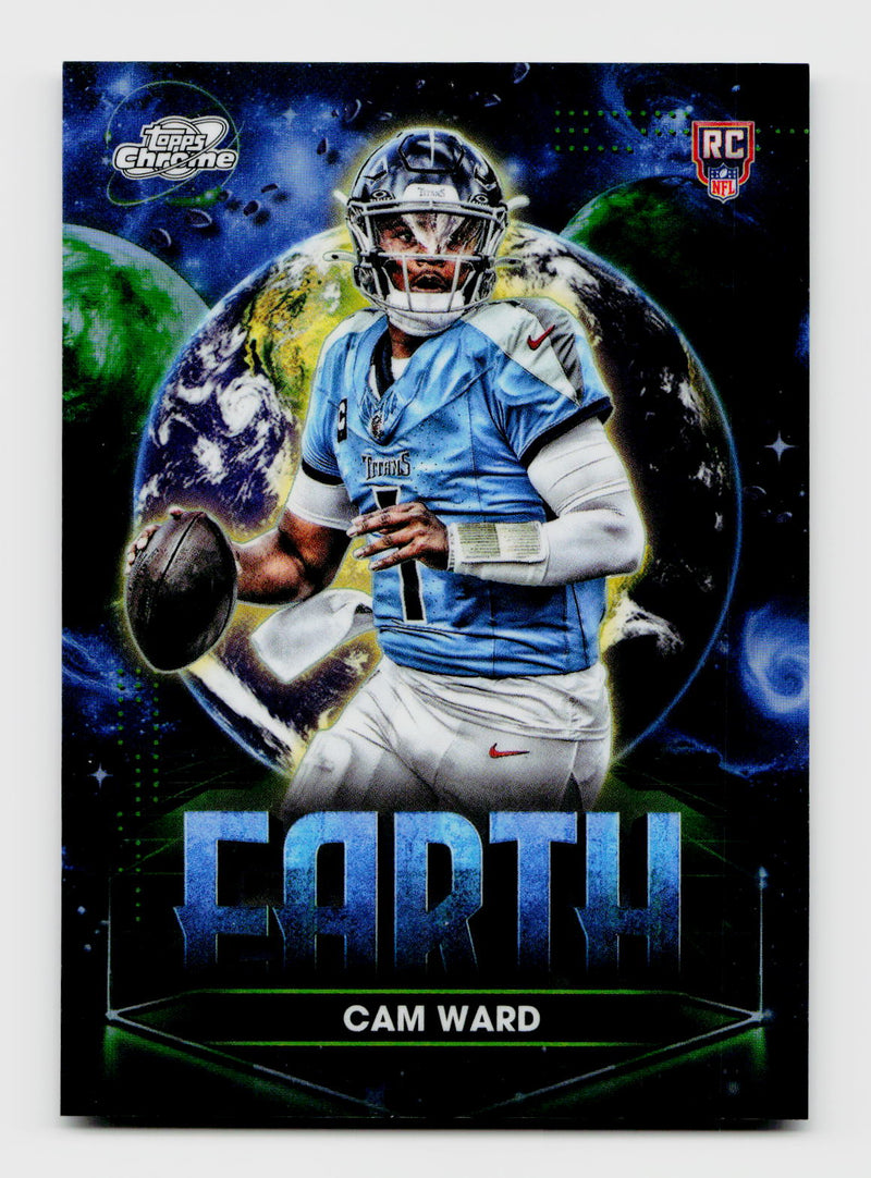 2025 Topps Chrome Cosmic #PPEA-CW Cam Ward Rookie RC Planetary Pursuit SSP Earth