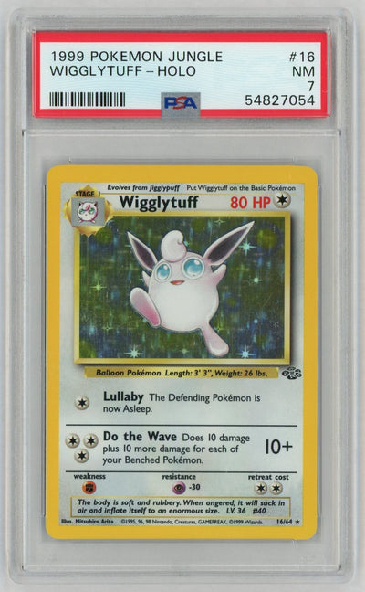 1999 Pokemon Jungle Holo Wigglytuff #16 PSA 7