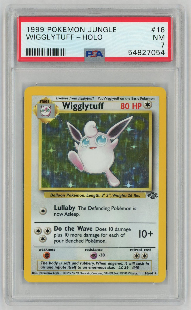 1999 Pokemon Jungle Holo Wigglytuff #16 PSA 7