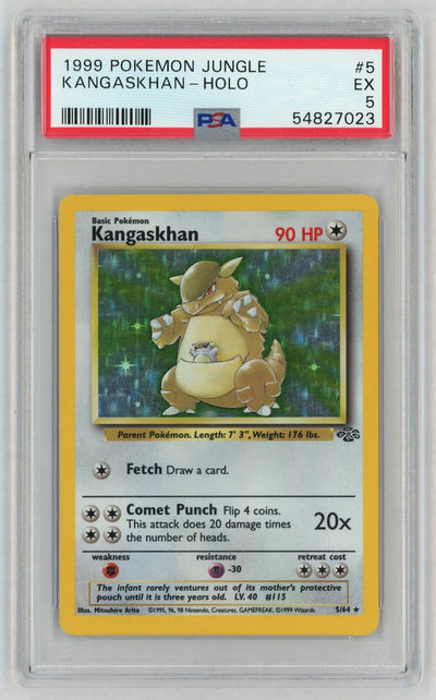 1999 Pokemon Jungle Holo Kangaskhan #5 PSA 5