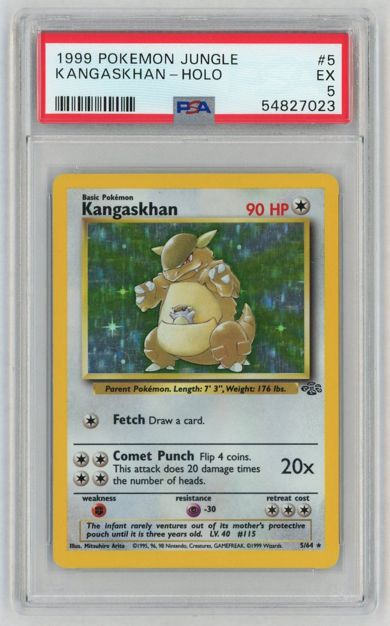 1999 Pokemon Jungle Holo Kangaskhan #5 PSA 5