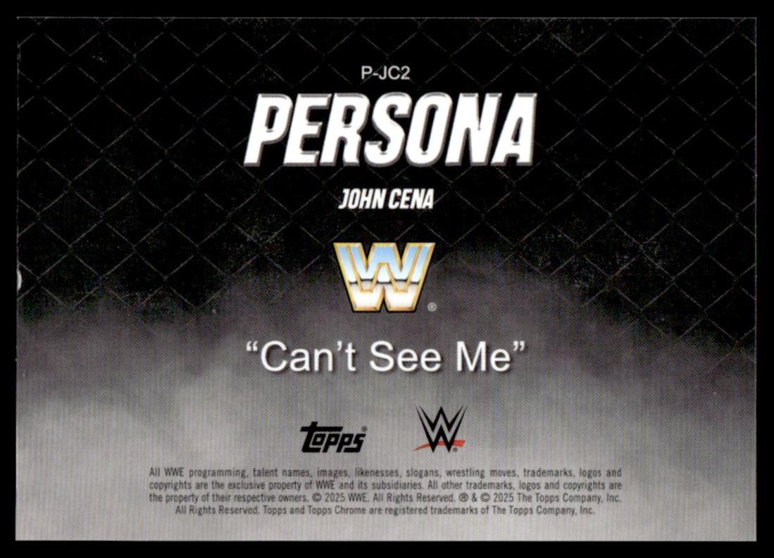 2025 Topps Chrome P-JC2 John Cena Persona