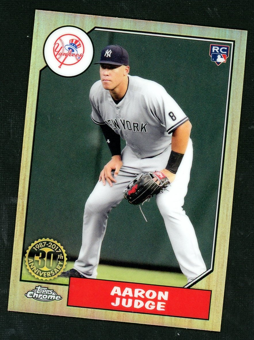2017 Topps Chrome 87T-8 Aaron Judge 30th Anniversary Rookie Yankees