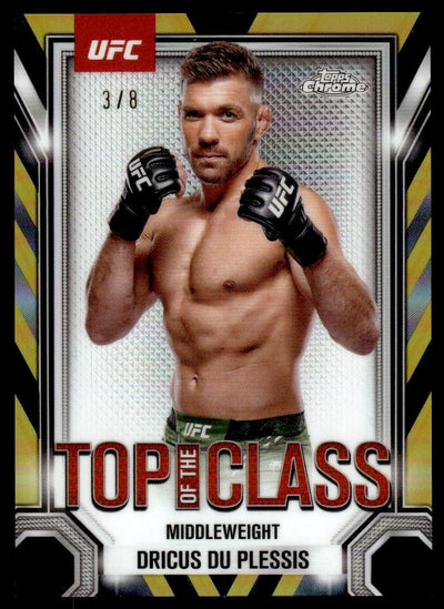 2025 Topps Chrome UFC Dricus Du Plessis #TTC-15 Top of the Class /8