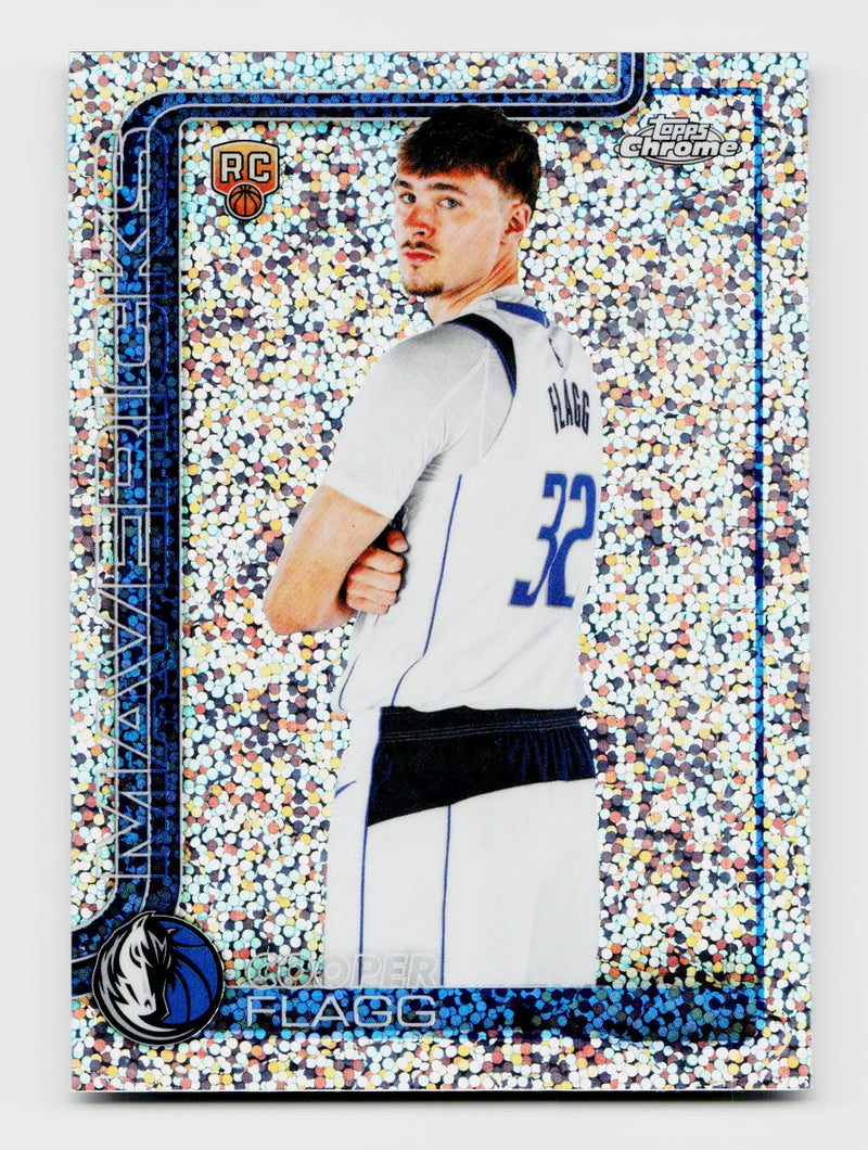 2025-26 Topps Chrome Update #151 Cooper Flagg Rookie RC Image Variation Speckle SP