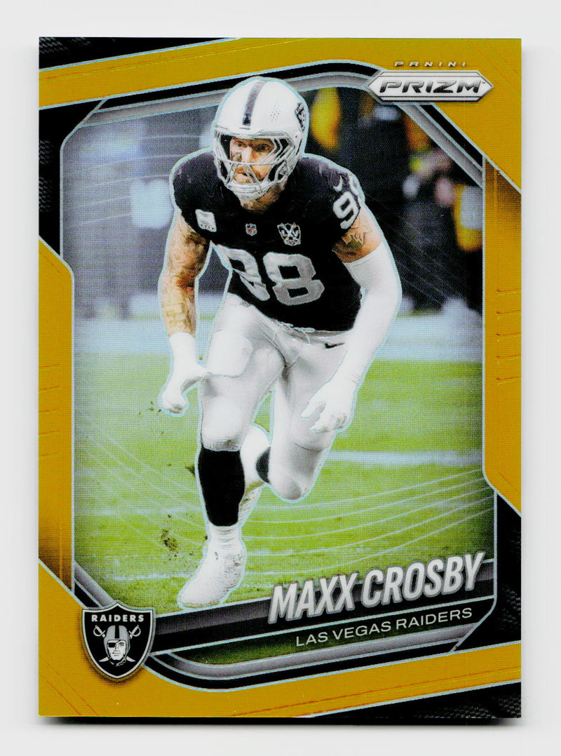 2025 Prizm #195 Maxx Crosby Gold SSP /10