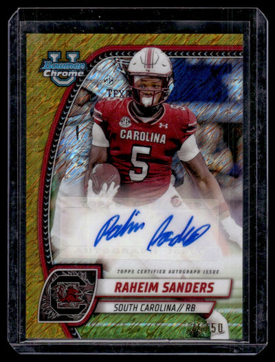 2024 Bowman Chrome Raheim Sanders Prospect Auto #PA-RSA /50