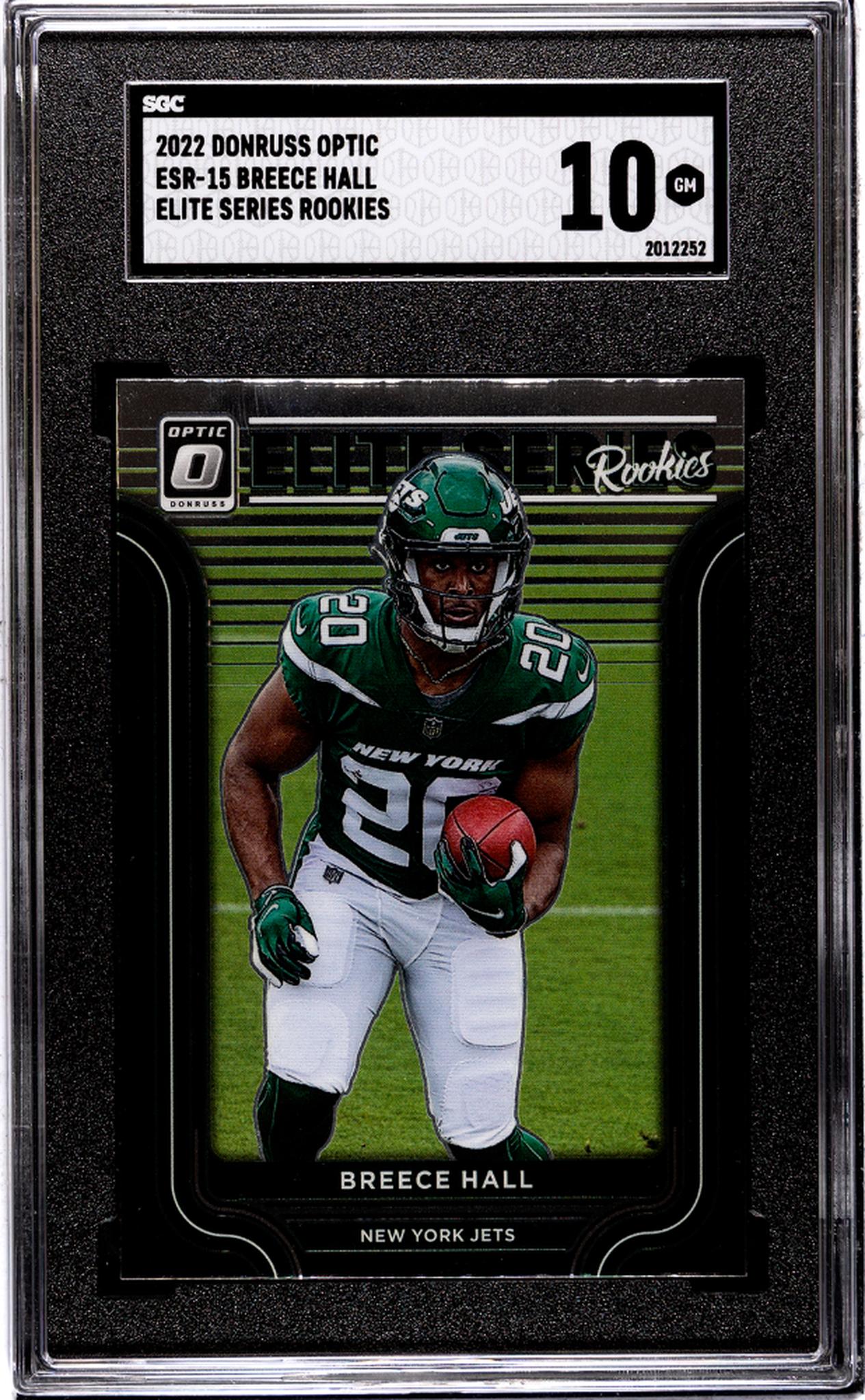 2022 Panini Donruss Optic #ESR-15 Breece Hall Rookie SGC 10