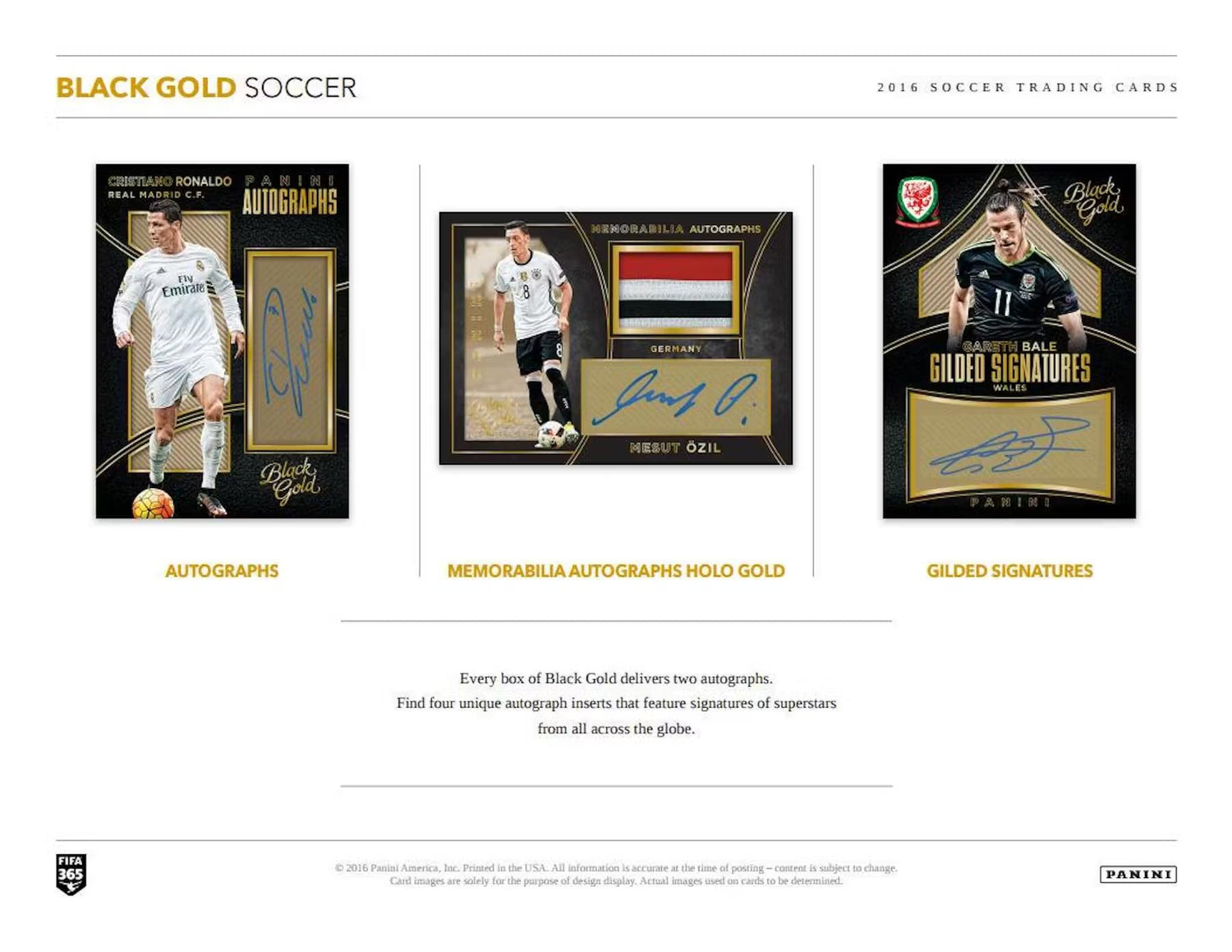 2016-17 Panini Black Gold Soccer Hobby Box