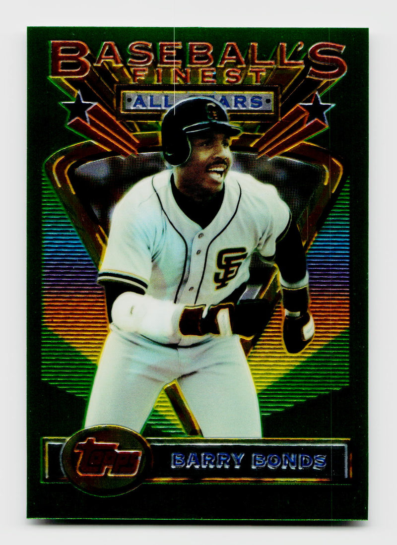 1993 Topps Baseball's Finest Barry Bonds #103 All-Stars Insert