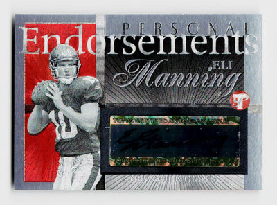2004 Topps Pristine #PE-EM Eli Manning Personal Endorsements Rookie RC Auto