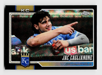 2026 Topps Chrome LogoFractor Jac Caglianone #131 Rookie RC Black SSP Image Variation /10