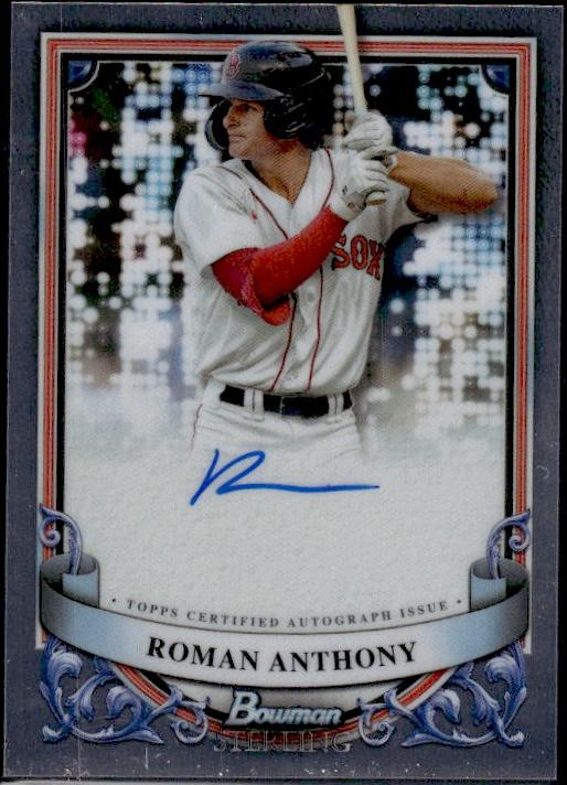 2024 Bowman Sterling #PA-RA Roman Anthony Auto Boston Red Sox