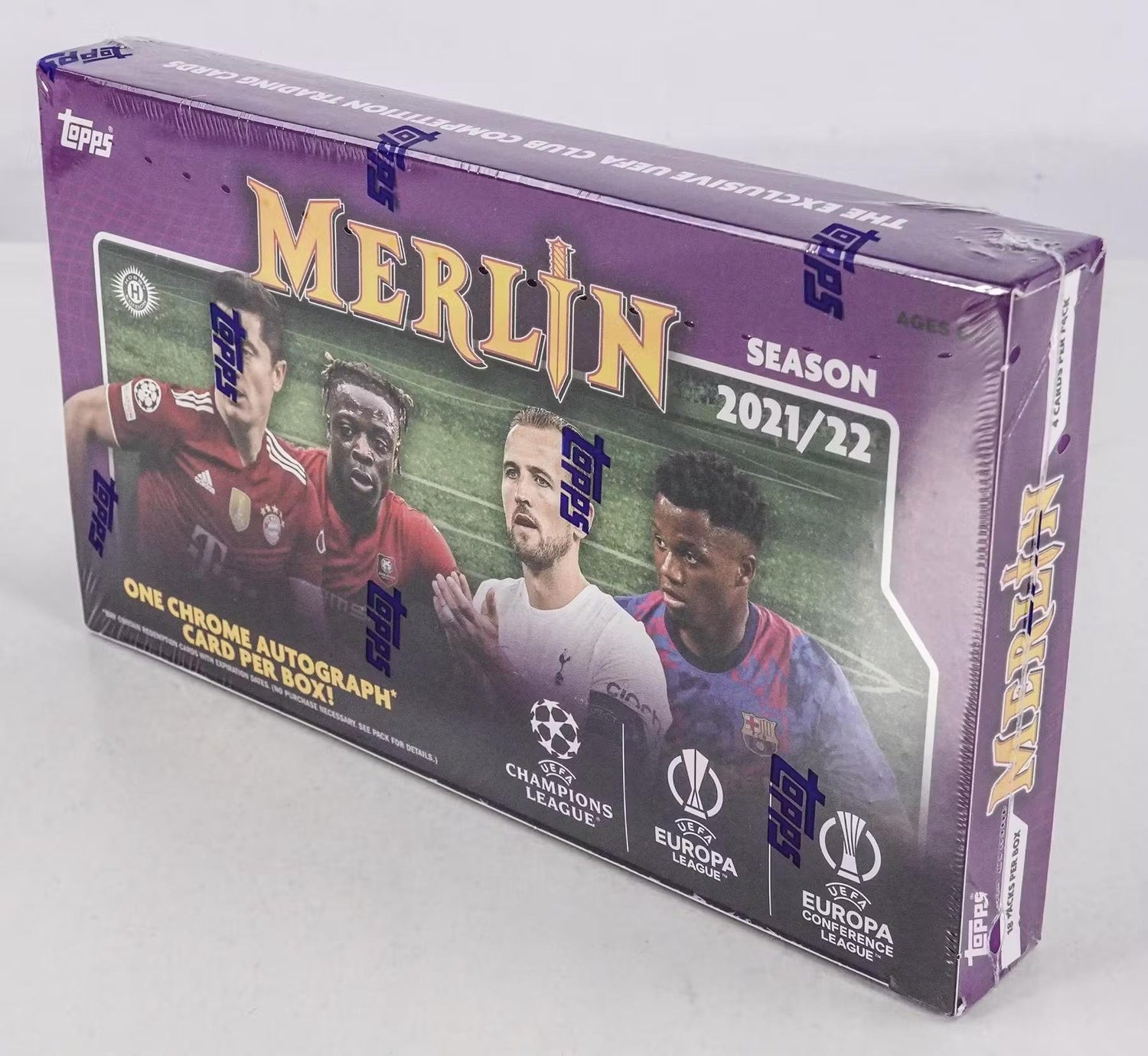 2021-22 Topps UEFA Champions League Merlin Chrome Soccer Hobby Box
