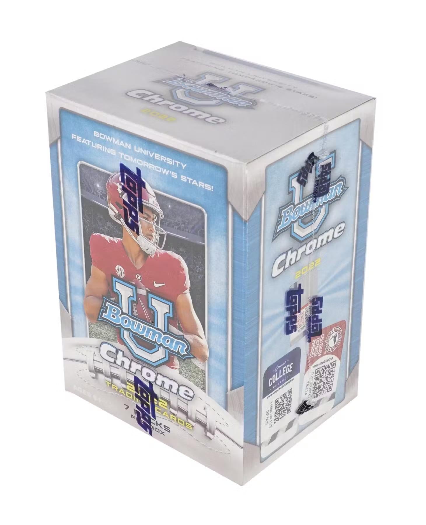 2022 Bowman University Chrome Football Blaster Box