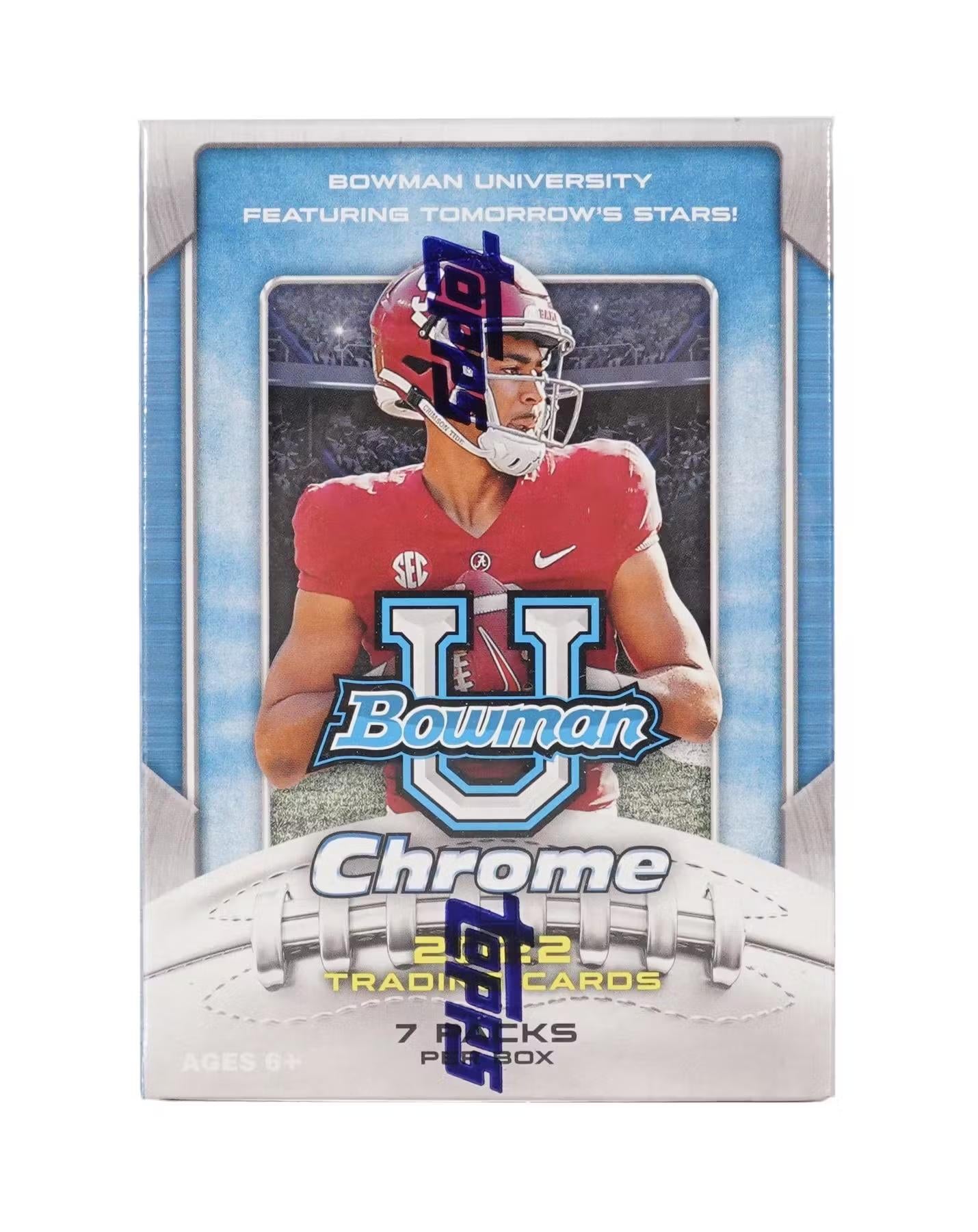 2022 Bowman University Chrome Football Blaster Box