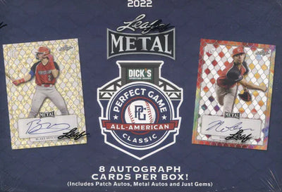 2022 Leaf Metal Perfect Game All-American Classic Baseball Hobby Box