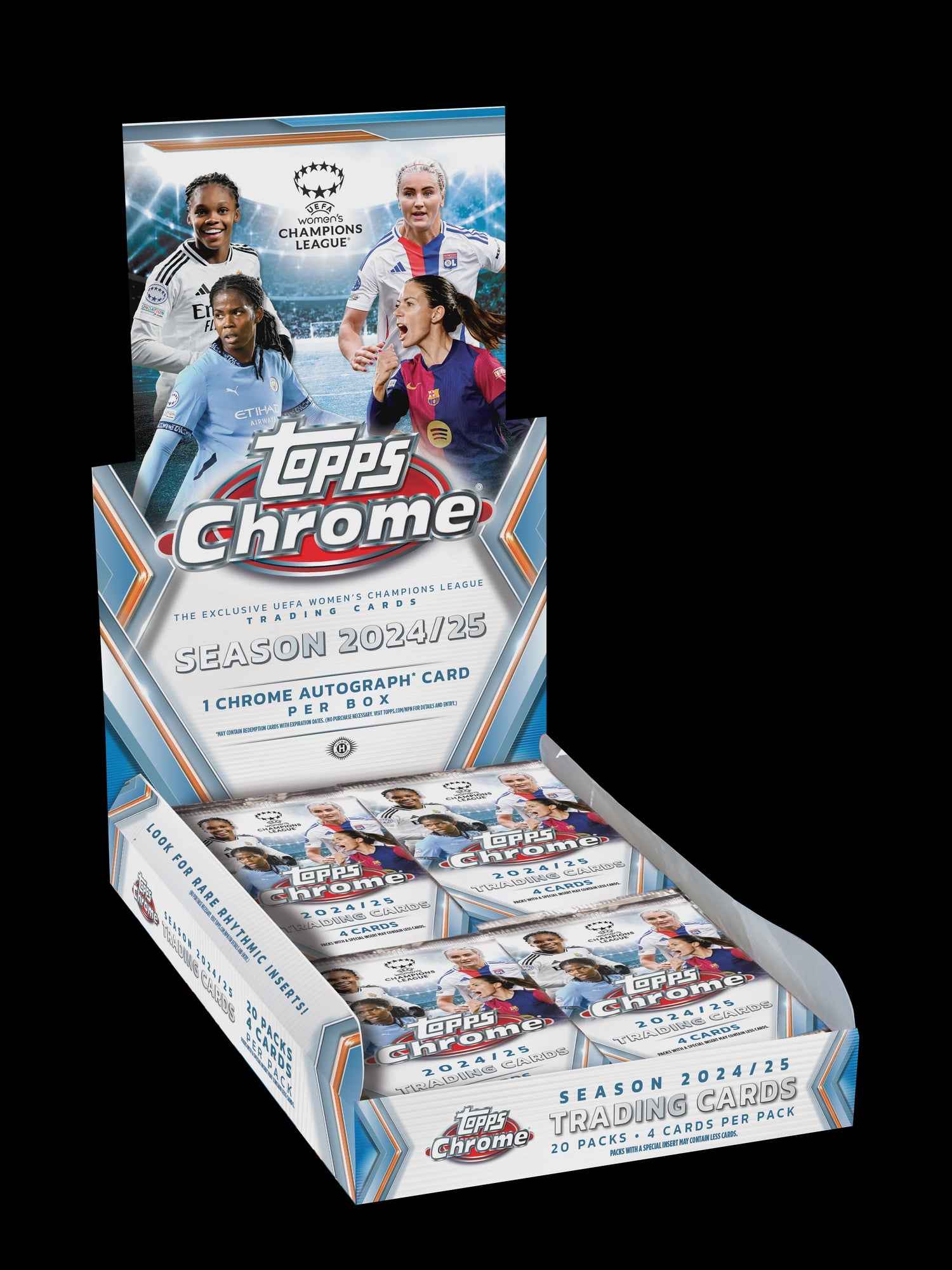 2024-25 Topps UEFA Women's Champions League Chrome Soccer Hobby Box